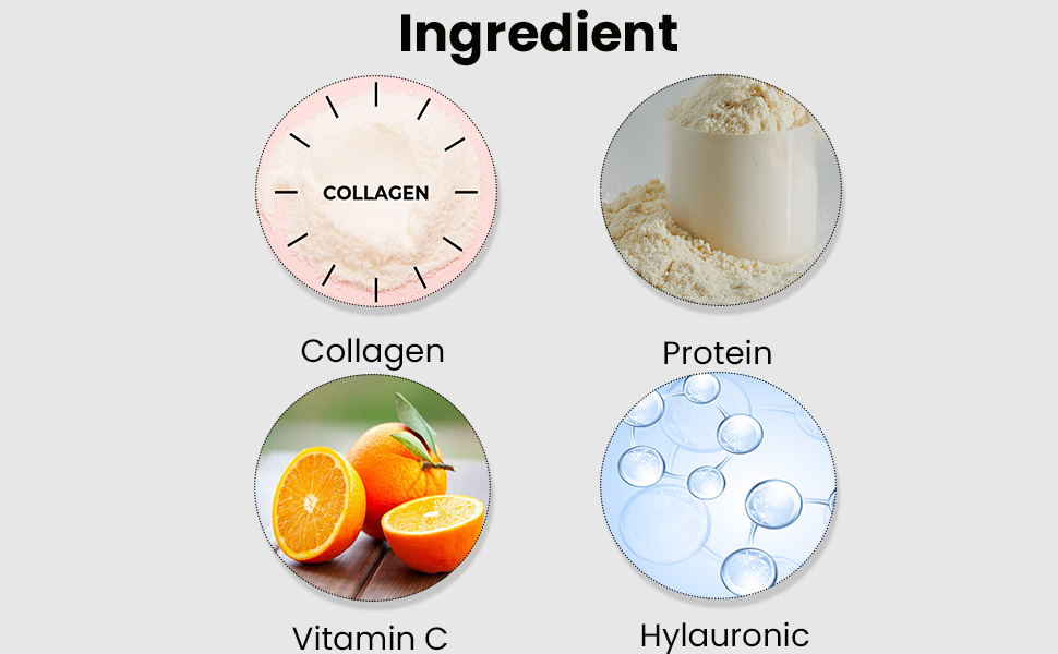 Marine Collagen Powder with Vitamin C & Hyaluronic Acid | For Hair and Skin Health | Metabolism Booster and for Muscle Health | 250 gm