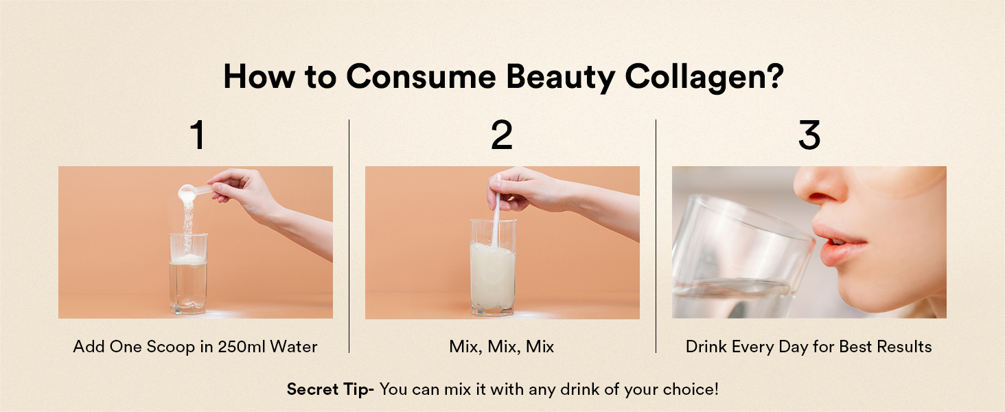 Wellbeing Nutrition Beauty Collagen with Hyaluronic Acid | Collagen Supplements for Women & Men | Collagen Powder with Biotin and Vitamins for Skin Radiance & Anti-Aging | 250g - Mango Peach Flavor
