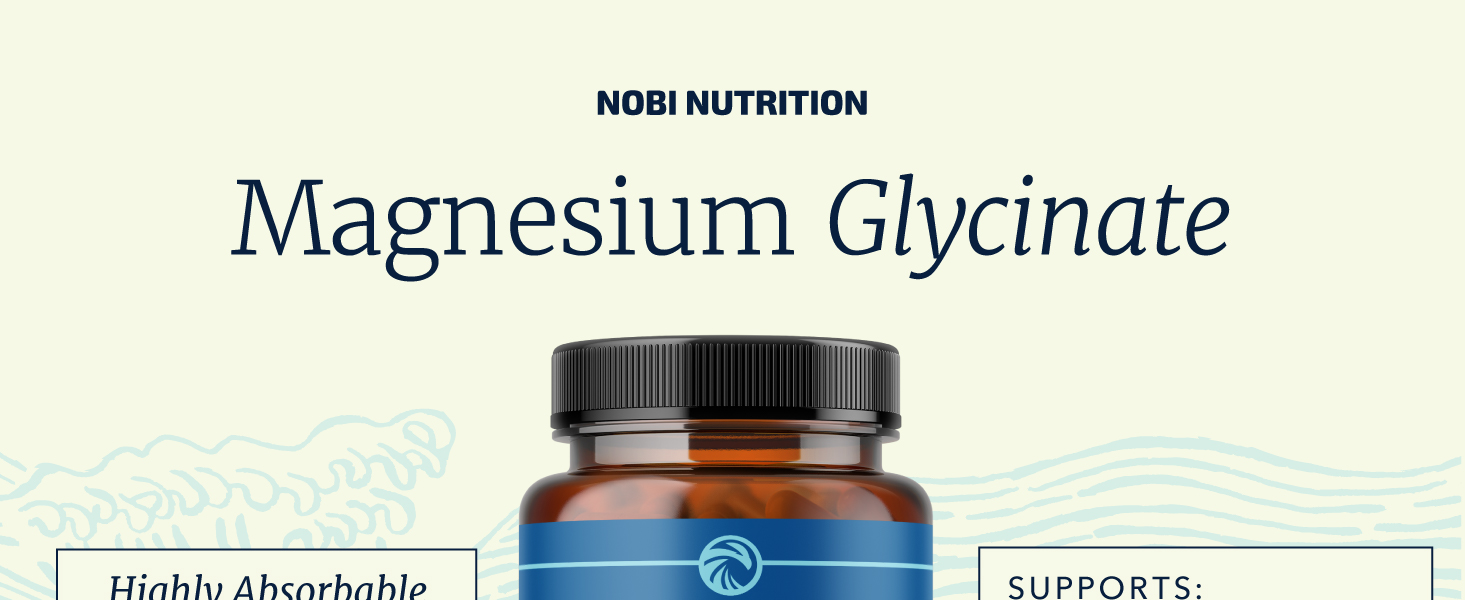Magnesium Glycinate 500mg, High Absorption, Sleep & Relaxation Support