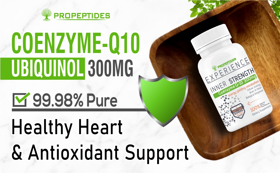 CoQ10 Ubiquinol 300mg - Coenzyme Q10 with Omega 3, Alpha Lipoic Acid & Vitamin B1 | Antioxidant Support for Heart & Energy, 120 Tablets
