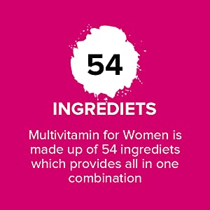 HealthOxide Daily Women Multivitamin Tablets 60 Tablets | Daily Vitamins & Minerals Supplement for Women | Energy Immunity Muscle Strength Eye Health Antioxidant Support | Wellness & Fitness Nutrition Tablets