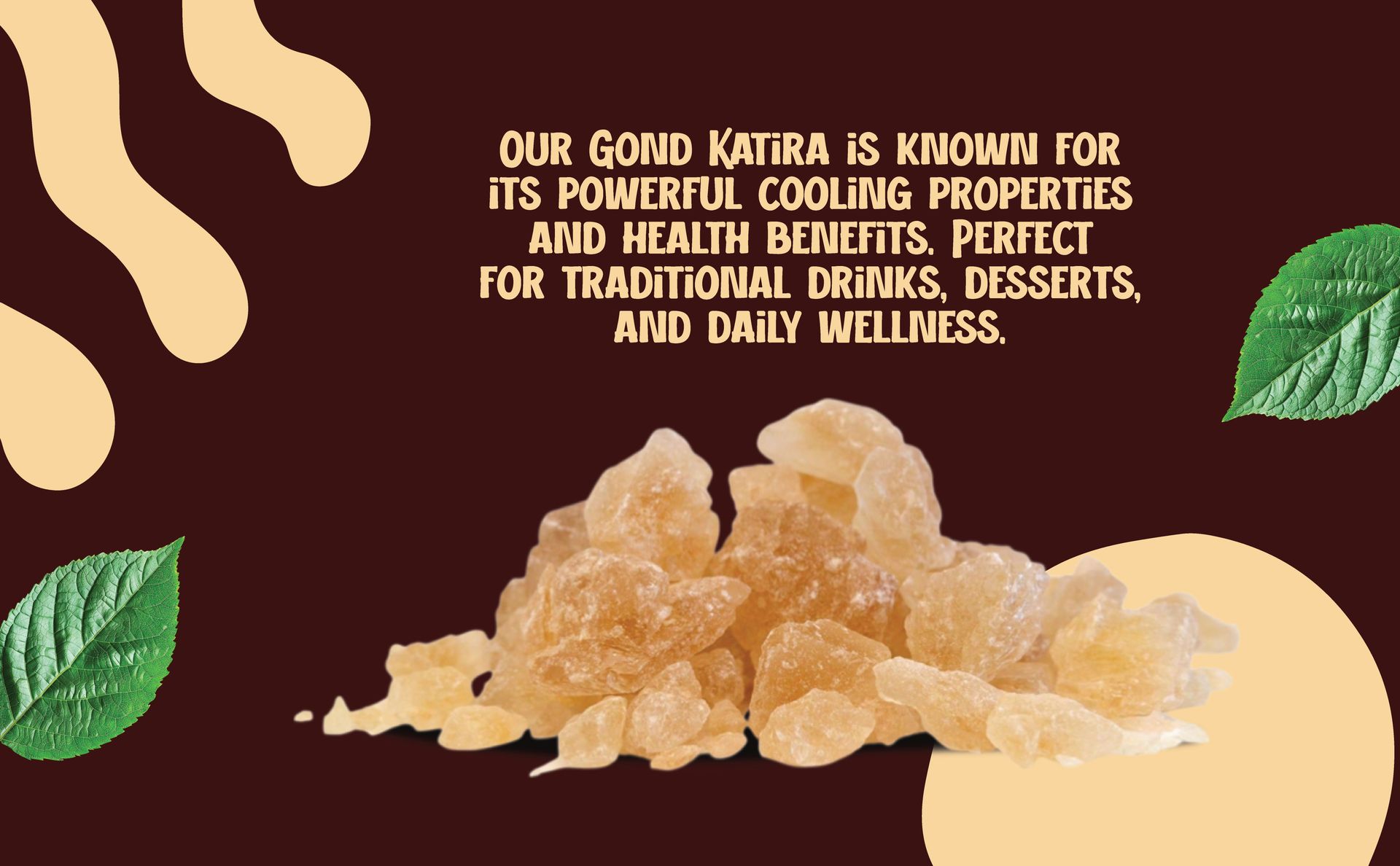 DRY AMRIT Gond Katira 250 gm | Pure Edible Gum (Tragacanth Gum) | Natural Cooling Agent for Summer Drinks, Falooda & Desserts | Supports Digestion & Energy