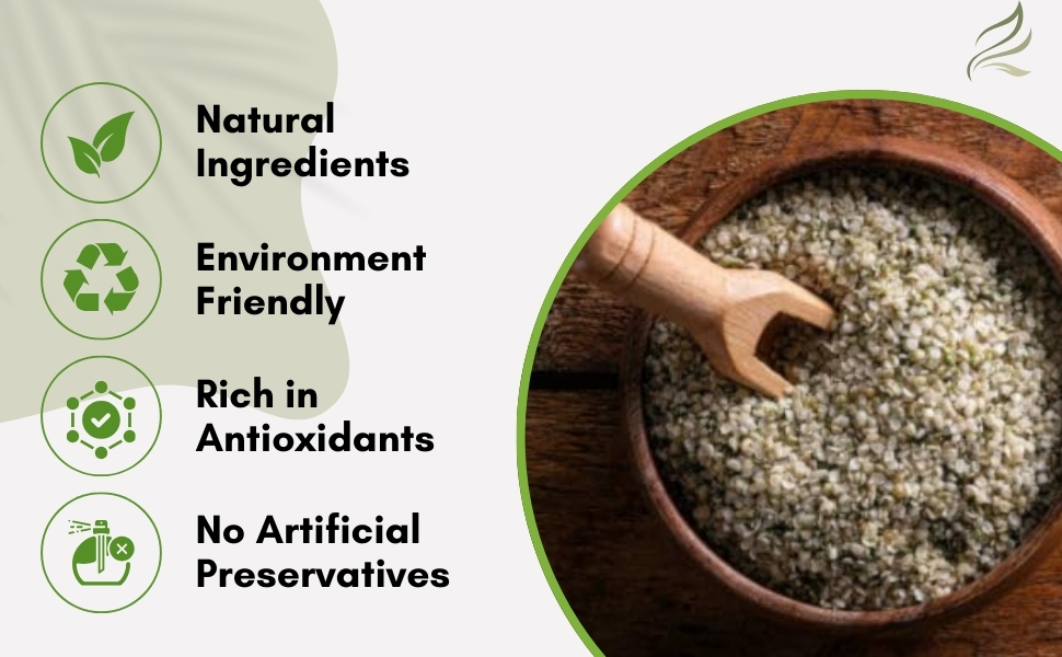 GroPure Organic | Hemp Hearts 250g | Toasted and Hulled Hemp Seeds for Eating | 36g Complete Protein | 10g Omega 3 & 6 Per Serving | Toasted Hemp Hearts for Eating | Pesticide-Free | Blends Into Smoothies, Salads & More