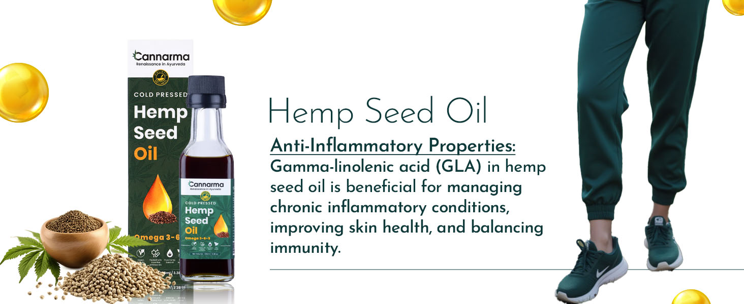 Hemp Seed Oil | Cold Pressed | Rich in Omega 3,6,9-100 ml | Plant Based | Rich in Magnesium, Potassium, Iron | EPA & DHA | For Heart, Brain, Eyes & Joints Health | Helps manage cholesterol