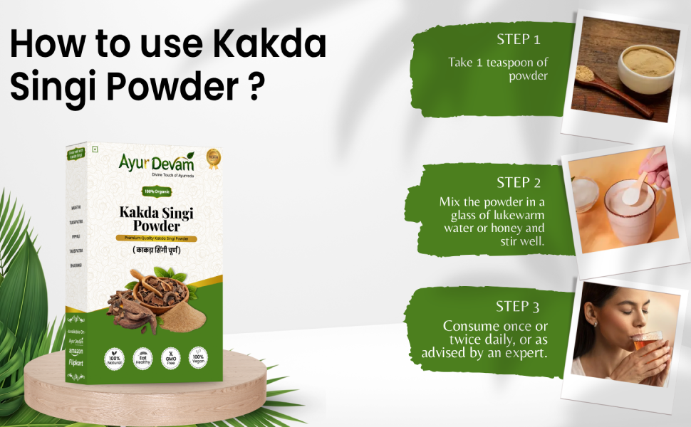 Kakda Singi Powder | Kakra Singhi Ayurvedic PowderKakda Singi PowderPistacia Integerrima PowderPure and Natural | काकड़ा सिंगी चूर्ण (100 Gram)
