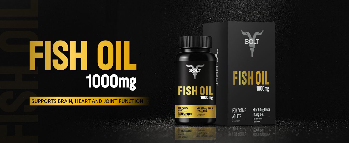 Bolt Fish Oil 1000mg Capsules (30 Softgel Capsules)