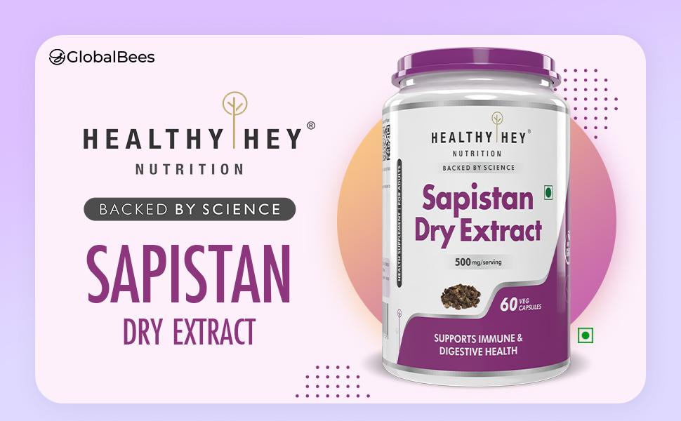 HealthyHey Nutrition Sapistan Dry Extract, 5:1,60 Vegetable capsules