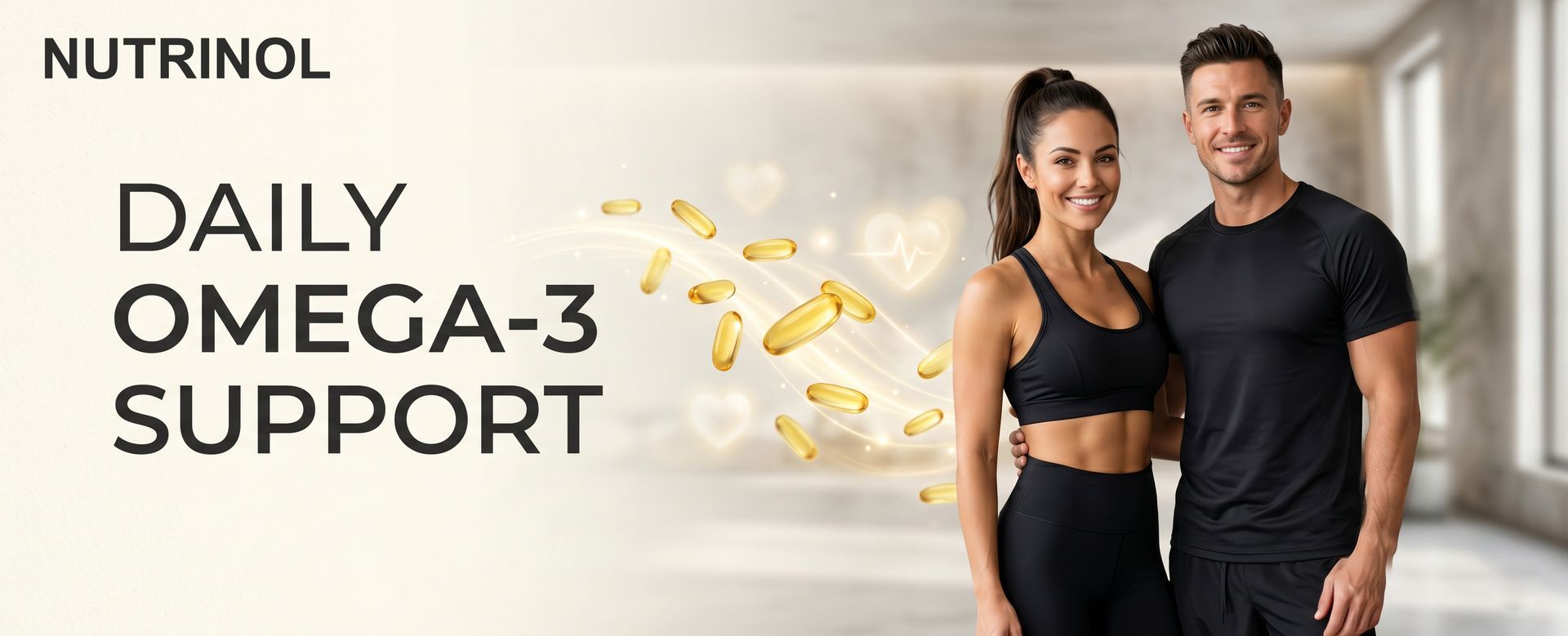 Knoll Nutrinol Fish Oil Omega 3 Capsules 1000mg | EPA & DHA Softgels for Heart, Brain, Bones & Joint Support | Daily Omega 3 Supplement for Men & Women | 60 Capsules (Pack of 1)