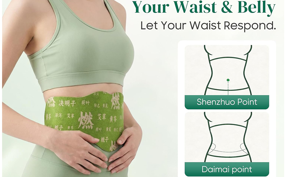 Herbal Balance Belly Button Patch, Plant Based Navel Patch with Skin Friendly Adhesive for Waist and Abdomen Daily Comfort Self Adhesive Wellness Patch for Men and Women - Pack of 5