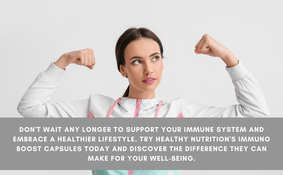 Healthy Nutrition - Just for the Health of it Immuno Boost Capsules Helps to Promote Healthy Immune | Antioxidant (60 Capsules)