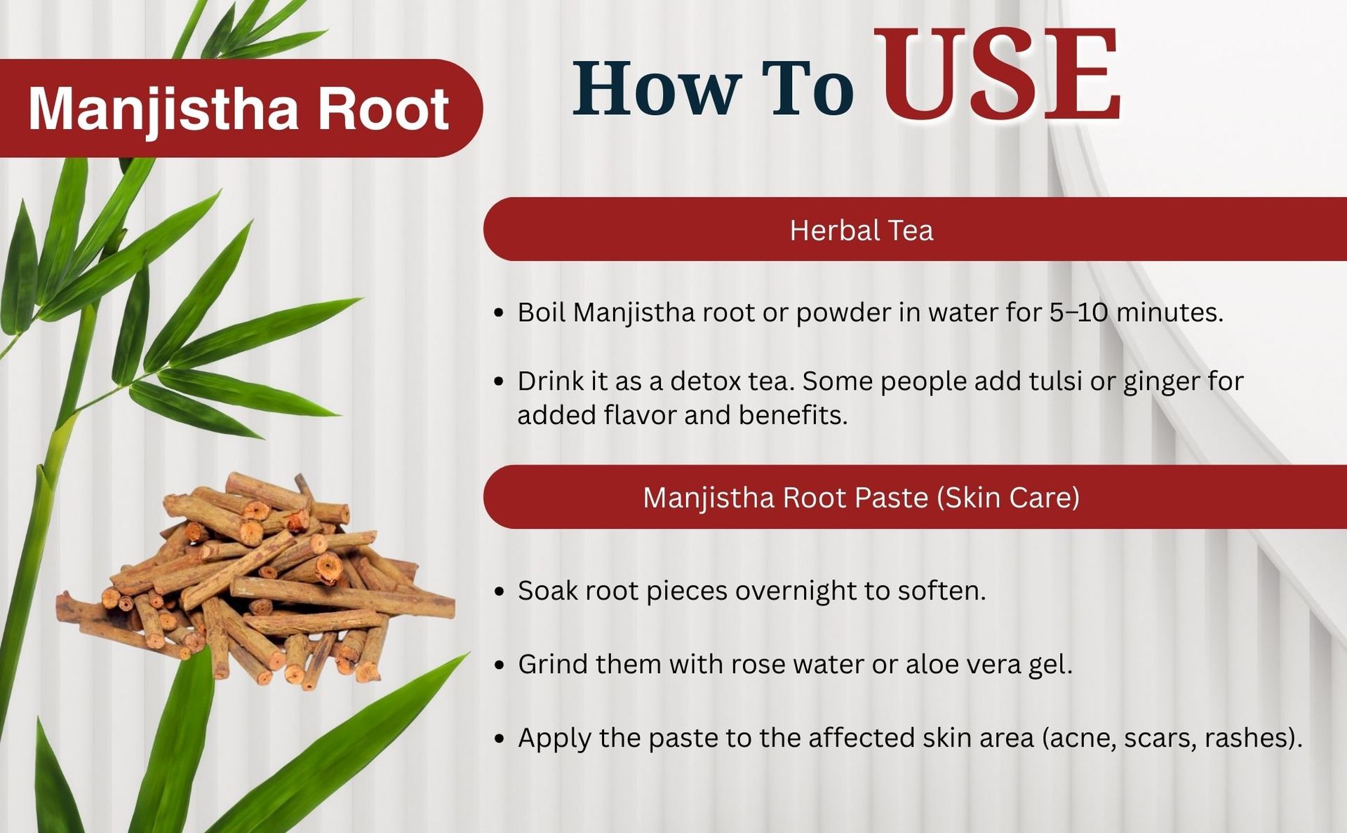 Brijbooti Organic Manjistha (100 gm) | Rubia Cordifolia | Manjishtha Root | Manjishta | Manjishta | Manjista