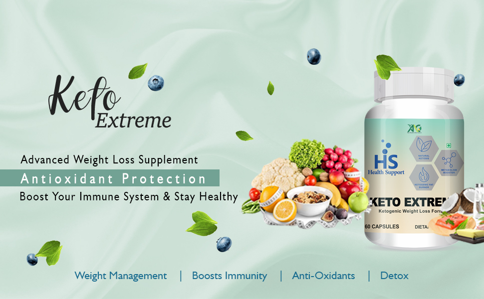 ANC Keto Extreme Ketogenic Weight Loss Formula with Garcinia Cambogia Extract Fat Burner | Metabolism Booster Pack of 2 (60 Capsules)