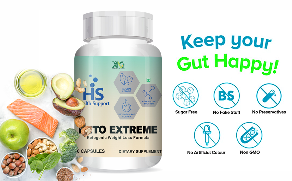 ANC Keto Extreme Ketogenic Weight Loss Formula with Garcinia Cambogia Extract Fat Burner | Metabolism Booster Pack of 2 (60 Capsules)