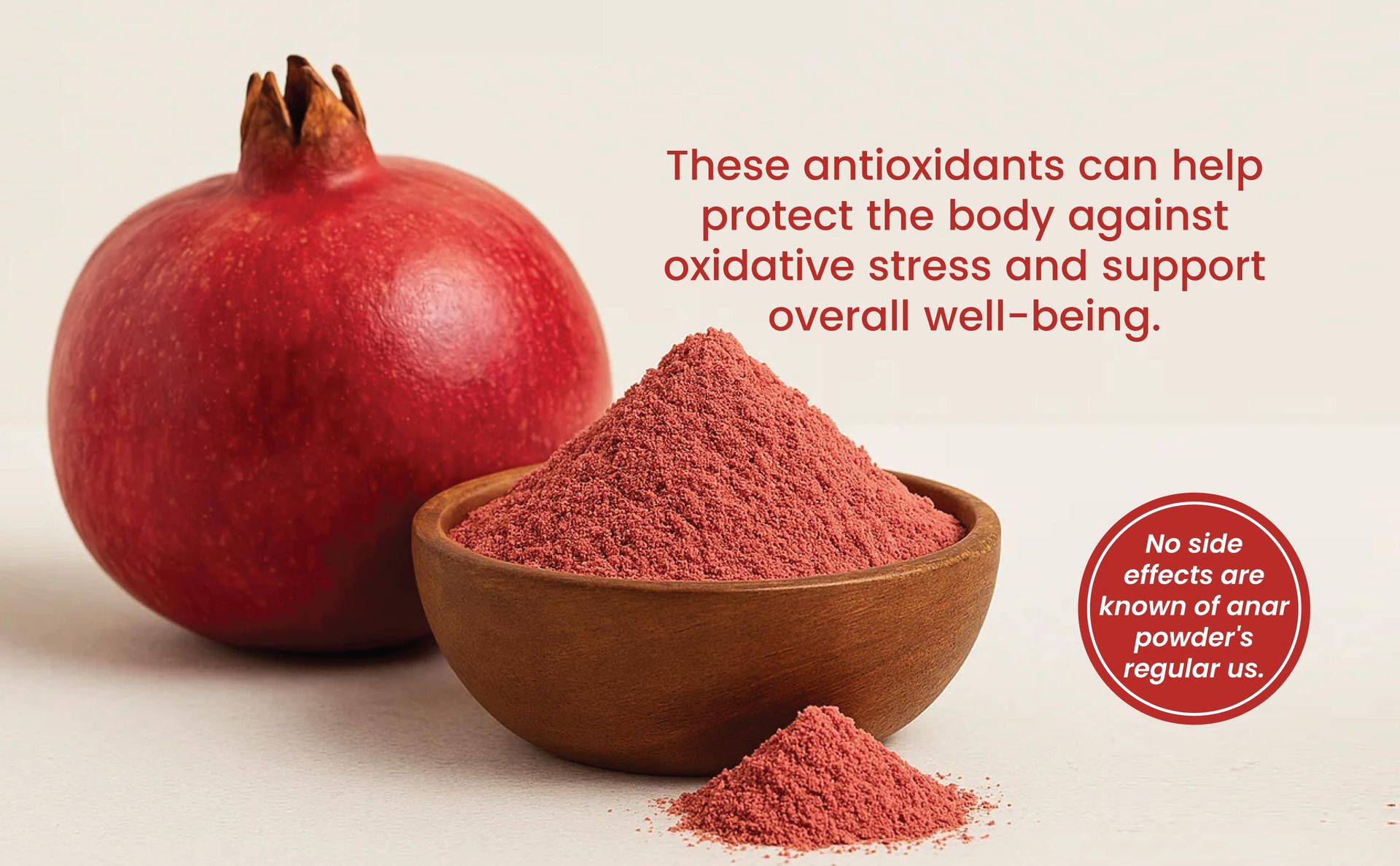 Natural Organic Anar Powder | No Added Chemicals | Pomegranate Powder For Drink | Natural Face pack Powder 250g