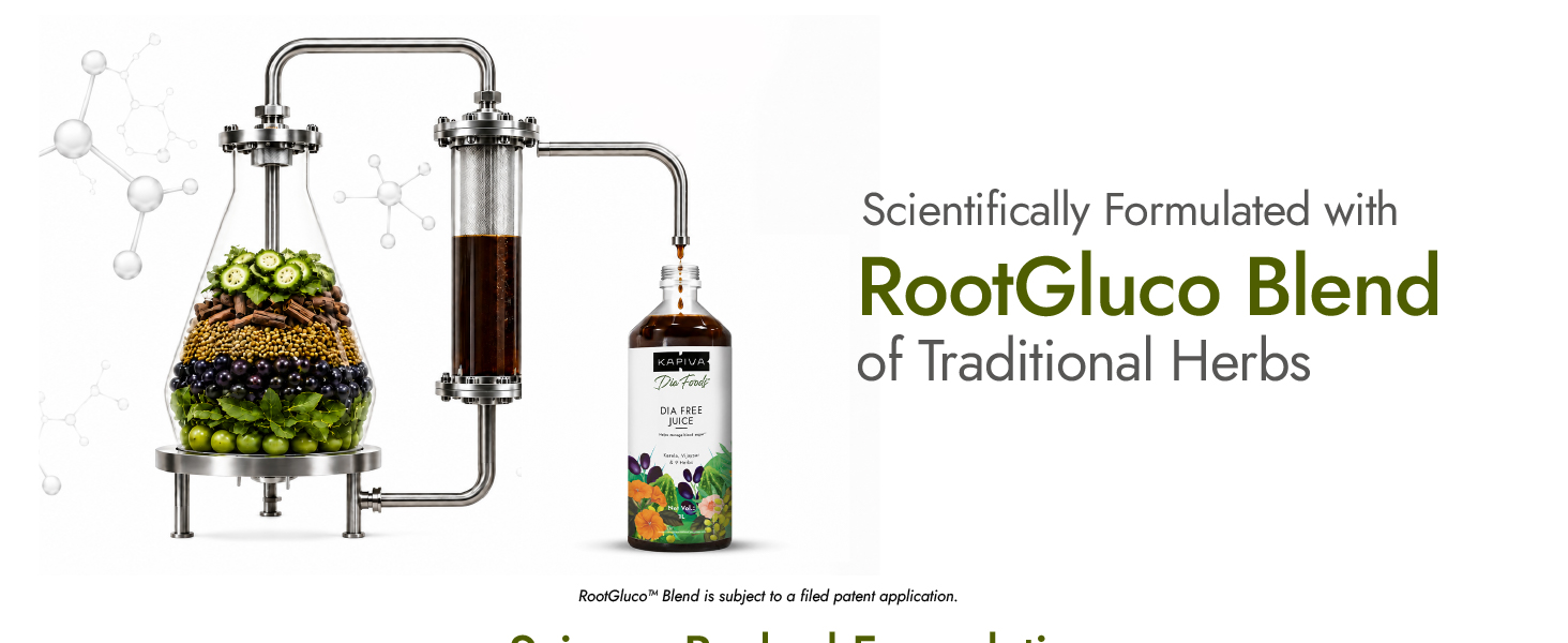 Kapiva Dia Free Juice, 4L | Scientifically designed formulation to support sugar levels | Karela, Vijaysar and 9 Herbs