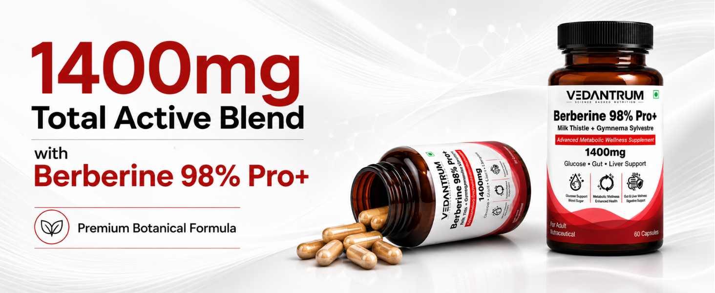Berberine Supplement 98% Pro+ Blood Sugar Support | 1400mg Advanced Metabolic Health Formula | Supports Healthy Glucose Metabolism, Insulin Sensitivity & Lipid Metabolism | 60 Capsules