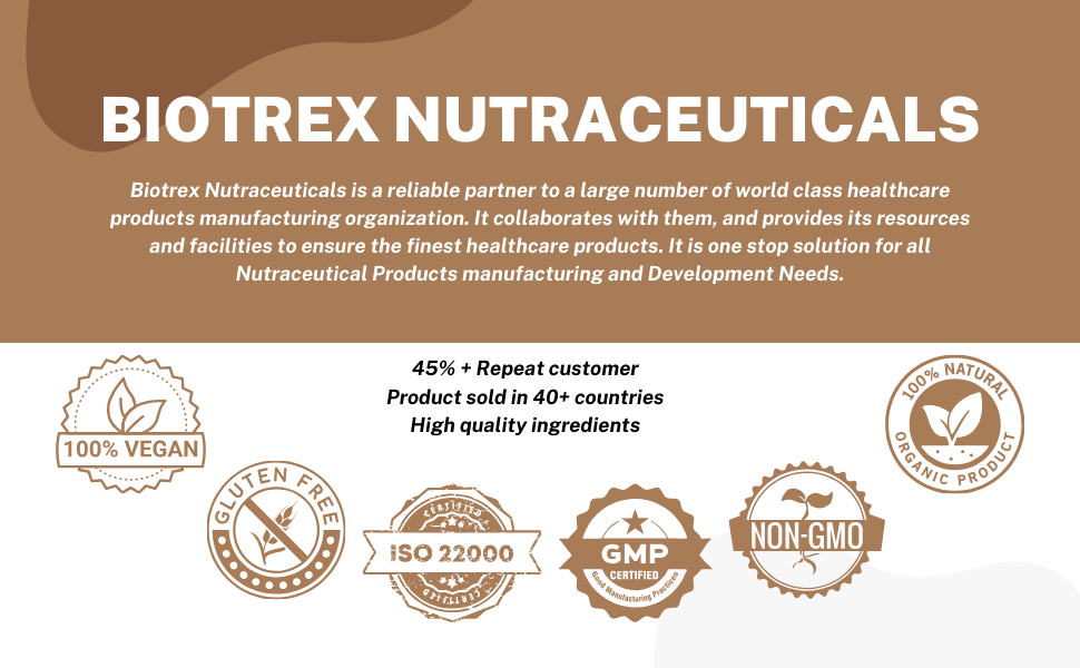 Biotrex Nutraceuticals Astragalus 500mg Supplement | Heart & Kidney Health | Immunity Booster & Adaptogen | Antioxidant | Enhances Strength & Atheletic Performance | 60 Veg Capsules. (Pack of 2)