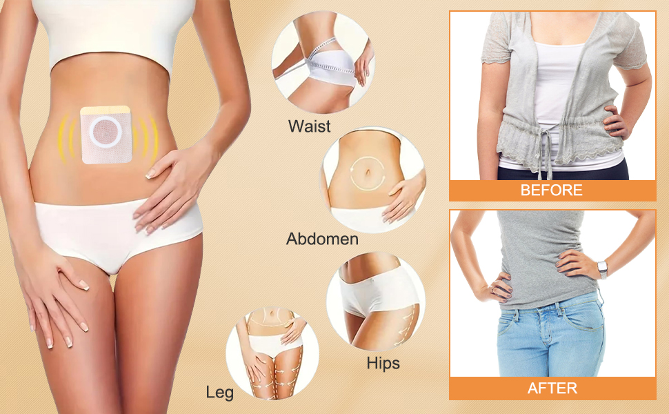 Slimming Navel Sticker Patches for Weight Loss (10 Pcs) – Herbal Belly Patch for Waist Support, Body Shaping & Skin-Friendly Use – Waterproof & Breathable Navel Stickers for Men & Women