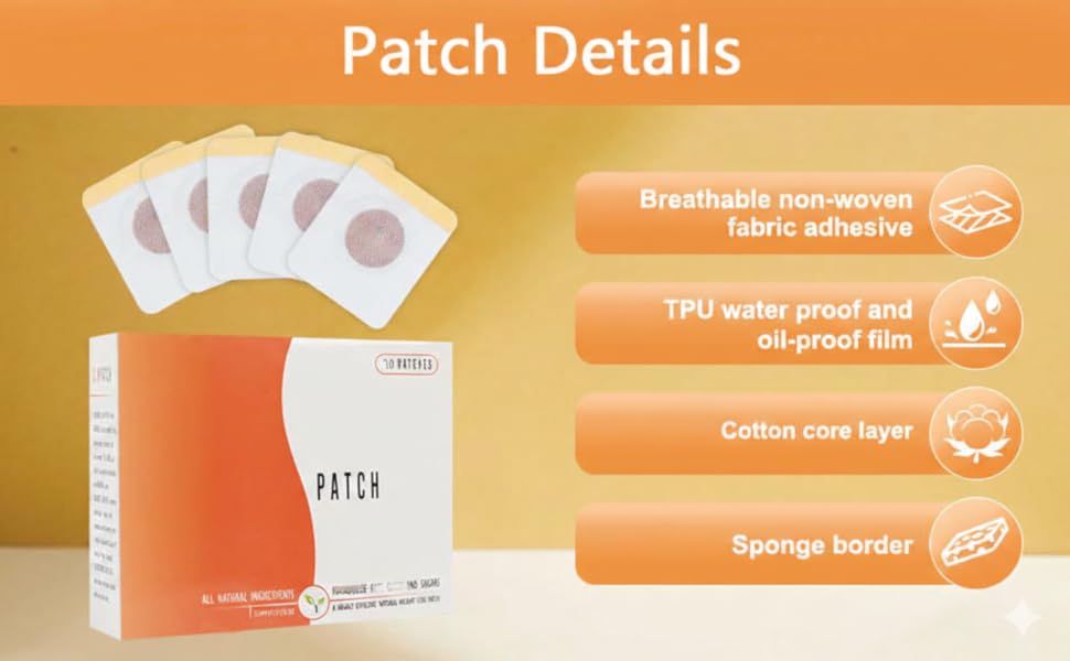 Slimming Navel Sticker Patches for Weight Loss (10 Pcs) – Herbal Belly Patch for Waist Support, Body Shaping & Skin-Friendly Use – Waterproof & Breathable Navel Stickers for Men & Women