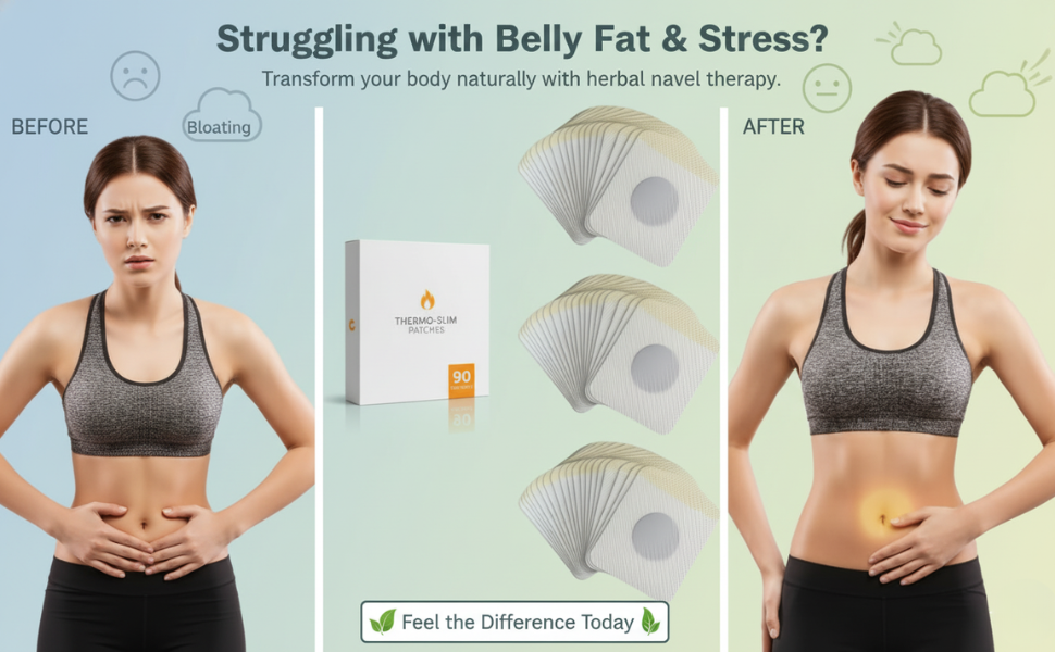 Slimming Navel Sticker for Weight Loss, Herbal Belly Fat Burner Patches for Waist & Abdomen, Natural Body Shaping Cold Compress Patch, Stress Relief Sleep Support Slim Patch