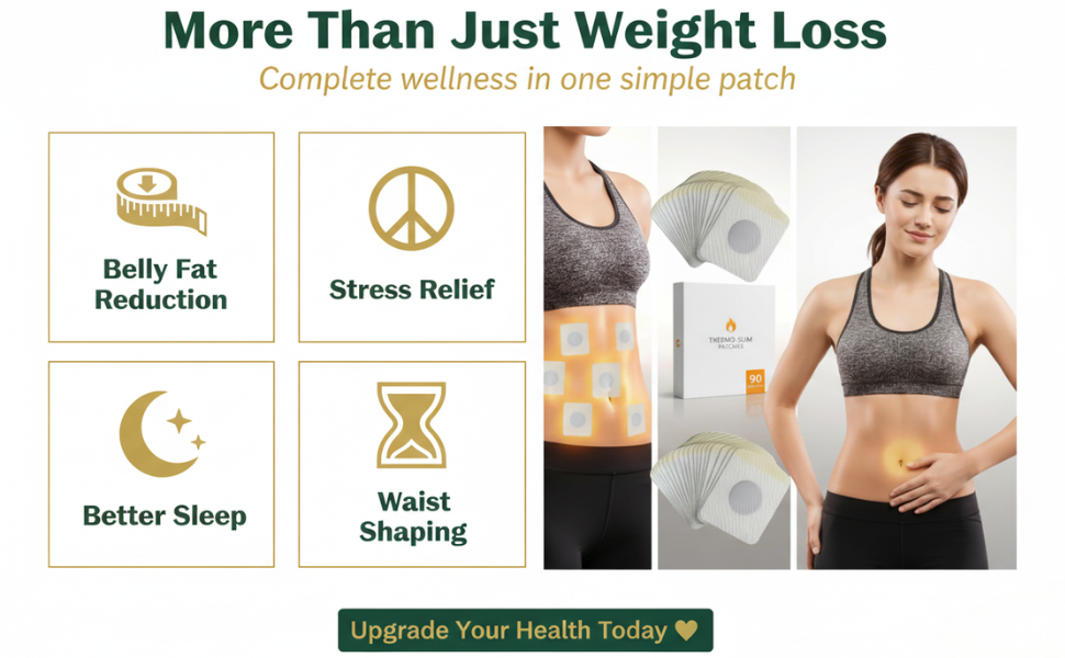 Slimming Navel Sticker for Weight Loss, Herbal Belly Fat Burner Patches for Waist & Abdomen, Natural Body Shaping Cold Compress Patch, Stress Relief Sleep Support Slim Patch