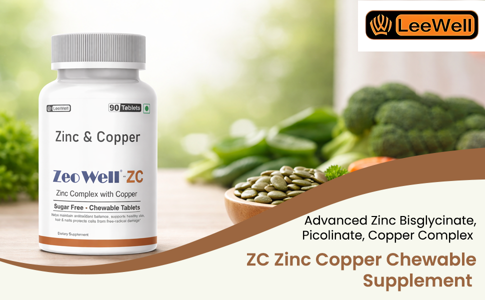 ZC (LeeWell) Zinc Copper Chewable Supplement, 90 Tablets