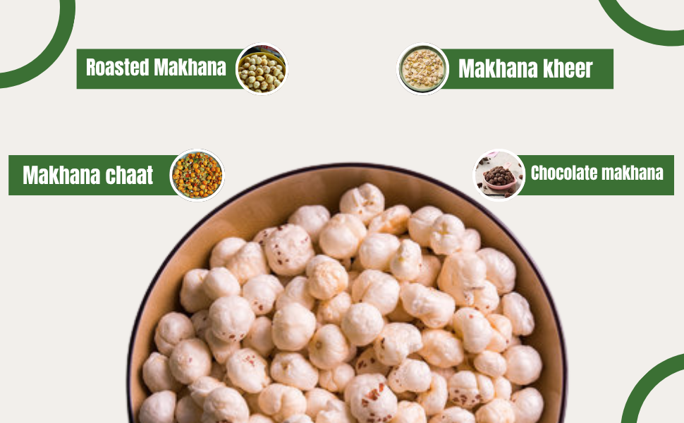 MITHILA GOLD Makhana | Foxnuts, Gluten Free, Rich in Protein, Plain, 250g, | Pack of 1 | New