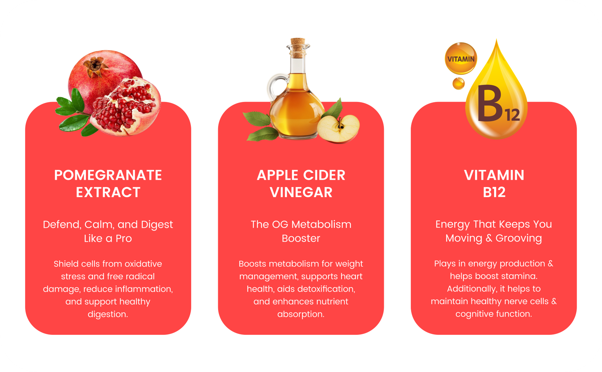 Apple Cider Vinegar Effervescent Tablets | 500mg Apple Cider Vinegar with Pomegranate Extract, Vitamin C, Vitamin B6 & Vitamin B12 | Zero Sugar | Refreshing Wellness Drink | 20 Effervescent Tablets - Pack of 2