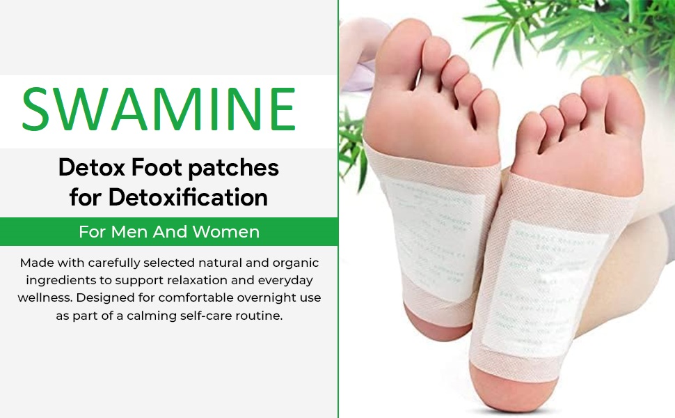 Detox Foot patches Cleansing Toxin Remover Foot Pads Pain Relief Stress Relief Sleep Patch for Herbal And Gentle Ingredient Detoxification For Men And Women(PACK OF 5(50PADS))