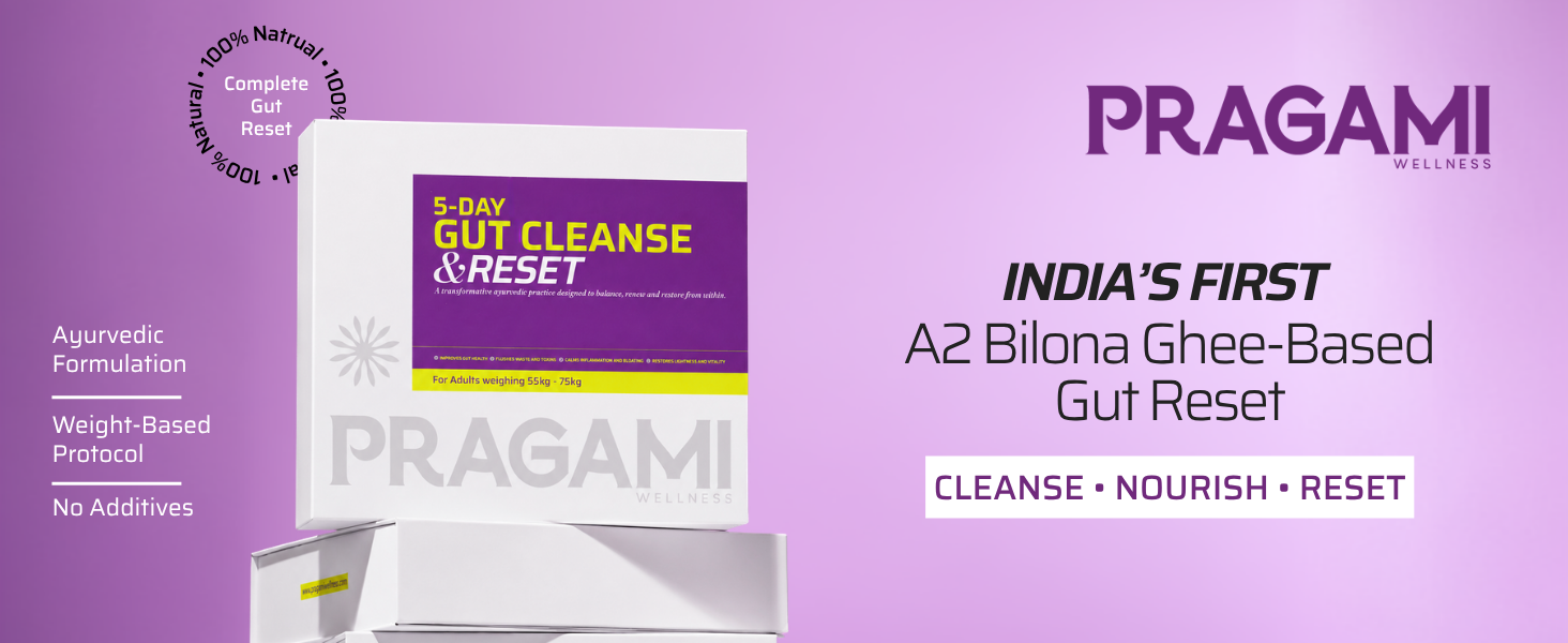 5-Day Gut Cleanse & Reset (75kg+) | Gut Cleanse Detox Kit for Digestion, Bloating & Constipation Relief | Restores digestion & Reduces Inflammation | Supports Gut Health | Lab Tested