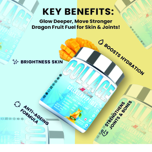 Skin Radiance Marine Collagen (Mango, 200 g) With Vitamin C, Glutathione, Gojiberry | For Healthy Nails, Skin & Hair, 25 Servings