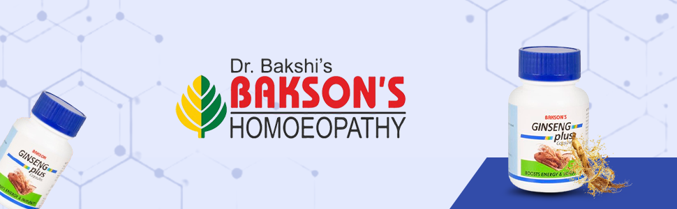 Bakson's Ginseng Plus Capsule | Immunity Booster Capsules For Enhancing Energy Levels, Memory, Concentration & Help To Reduce Stress, 30 Capsules