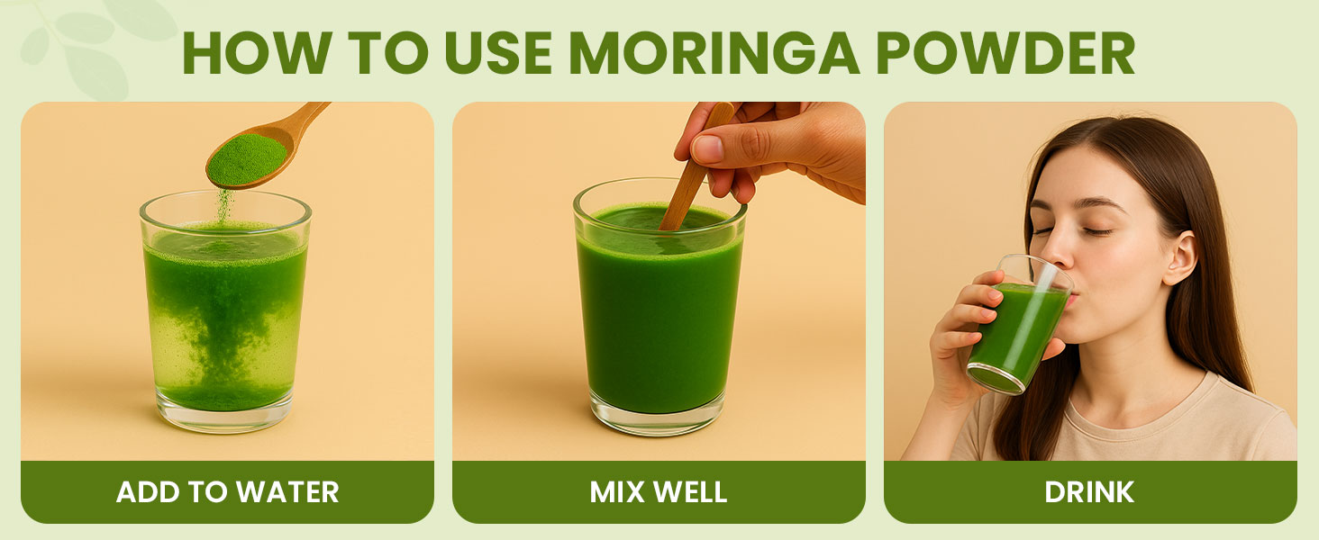 Carbamide Forte 100% Organic Moringa Powder - Moringa Oleifera - USDA Certified | Moringa Leaves Powder | Moringa Powder Organic for Immunity, Digestion & Energy | Drumstick Leaves Powder - 100g