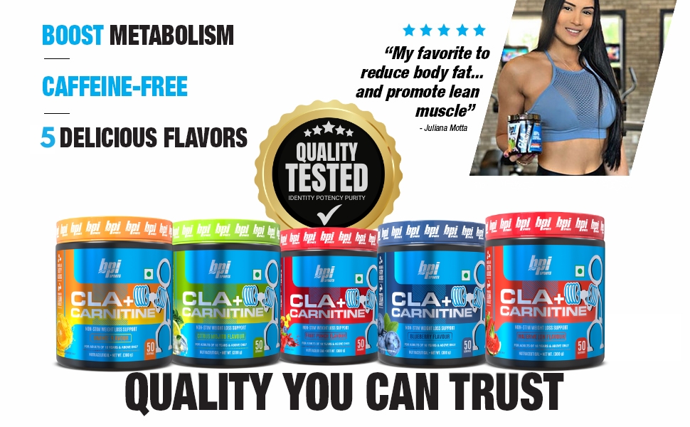 BPI Sports CLA + Carnitine – Conjugated Linoleic Acid – Weight Loss Formula – Metabolism, Performance, Lean Muscle – Caffeine Free – For Men & Women – 50 servings
