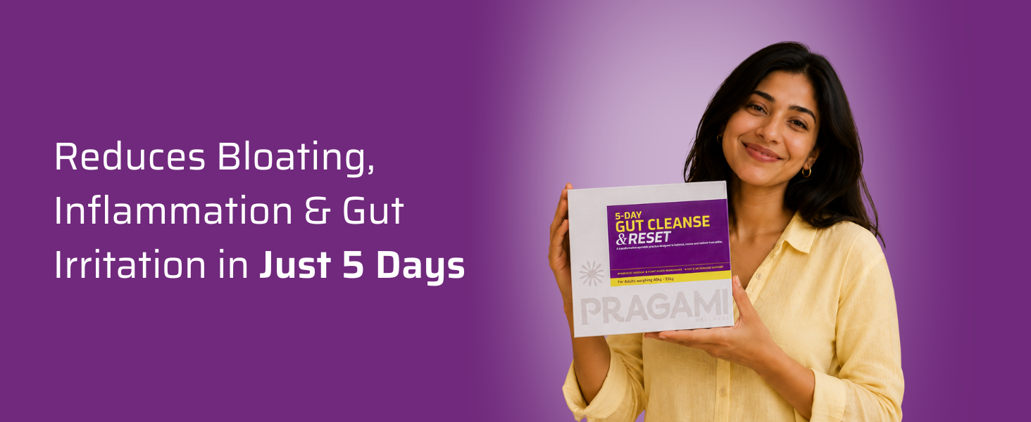 5-Day Gut Cleanse & Reset (55-75kg) | Gut Cleanse Detox Kit for Digestion, Bloating & Constipation Relief | Restores digestion & Reduces Inflammation | Supports Gut Health | Lab Tested