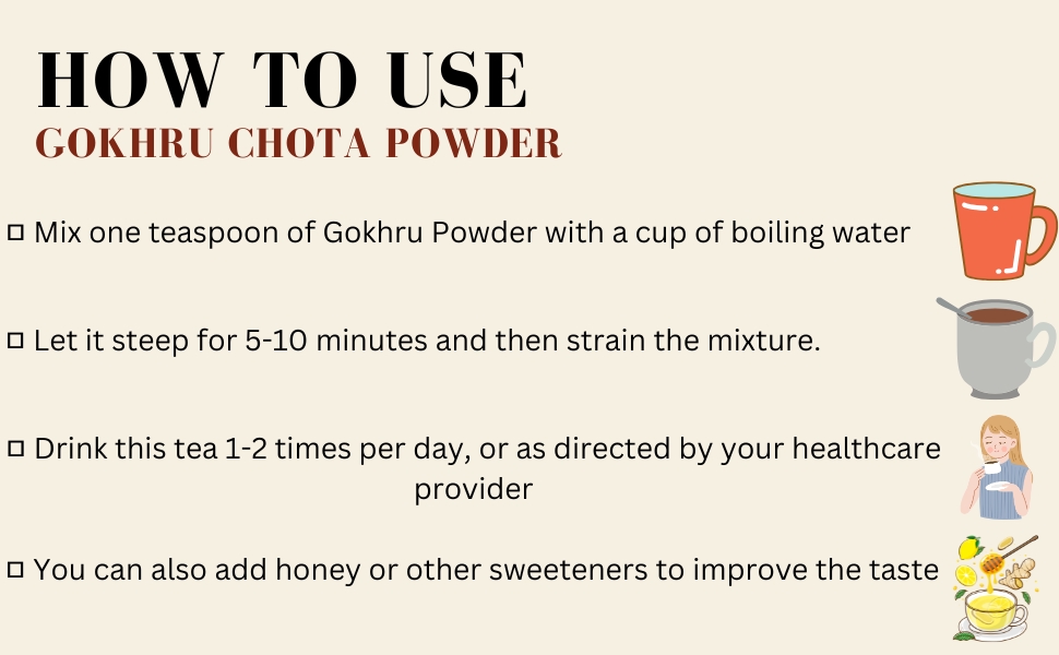 YUVIKA Gokhru Chota Powder - Gokhroo Chota - Tribulus Terrestris Seeds - Small Caltrops 100 Grams