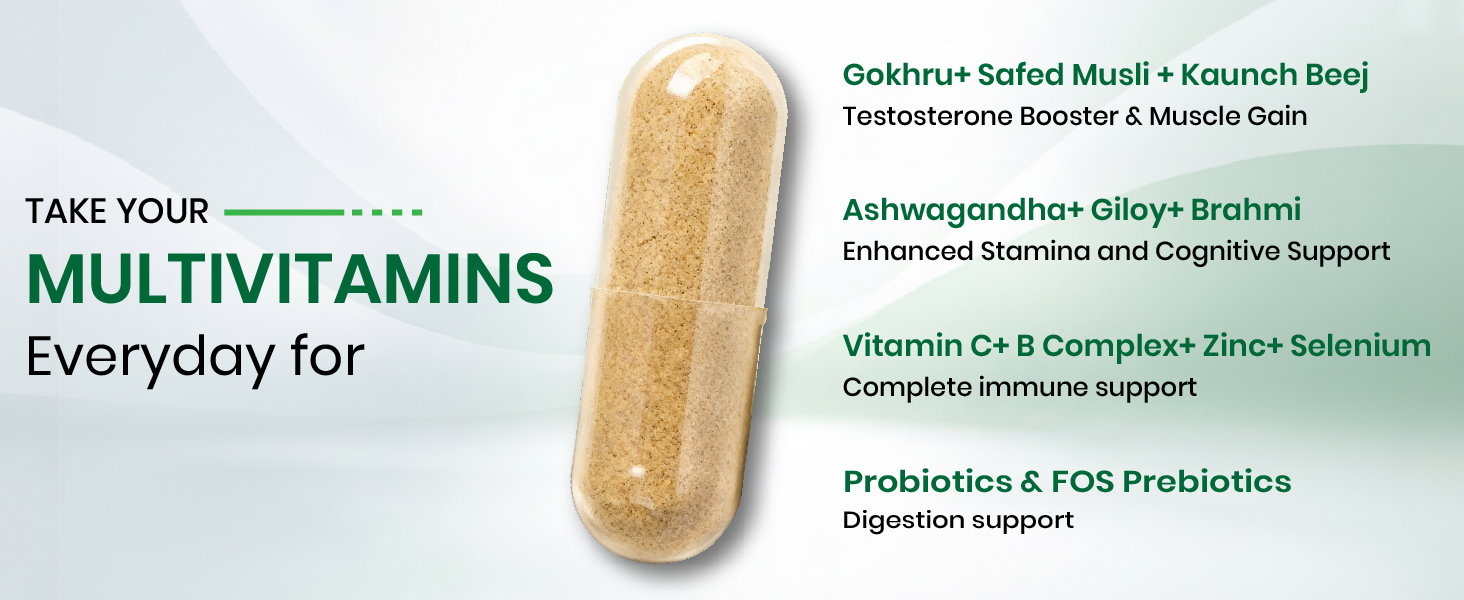 Vlado’s Himalayan Organics Liposomal Multivitamin Adult 50+ with 75+ Ingredients | Daily Health Supplement with 9+ Powerful Blends | Supports Energy, Immunity, Brain, Heart & Eye Health | 60 Veg Capsules