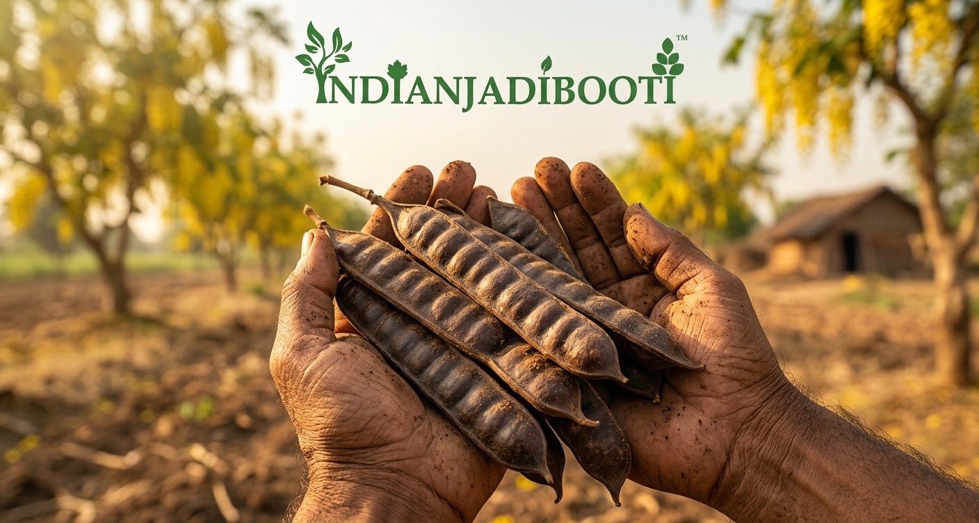 IndianJadiBooti Whole Cassia Fistula Pods (Aragvadha) - Golden Shower Fruit - Natural Gentle Laxative for Constipation & Blood Purifier for Skin Care - Raw Herbs 100 Grams