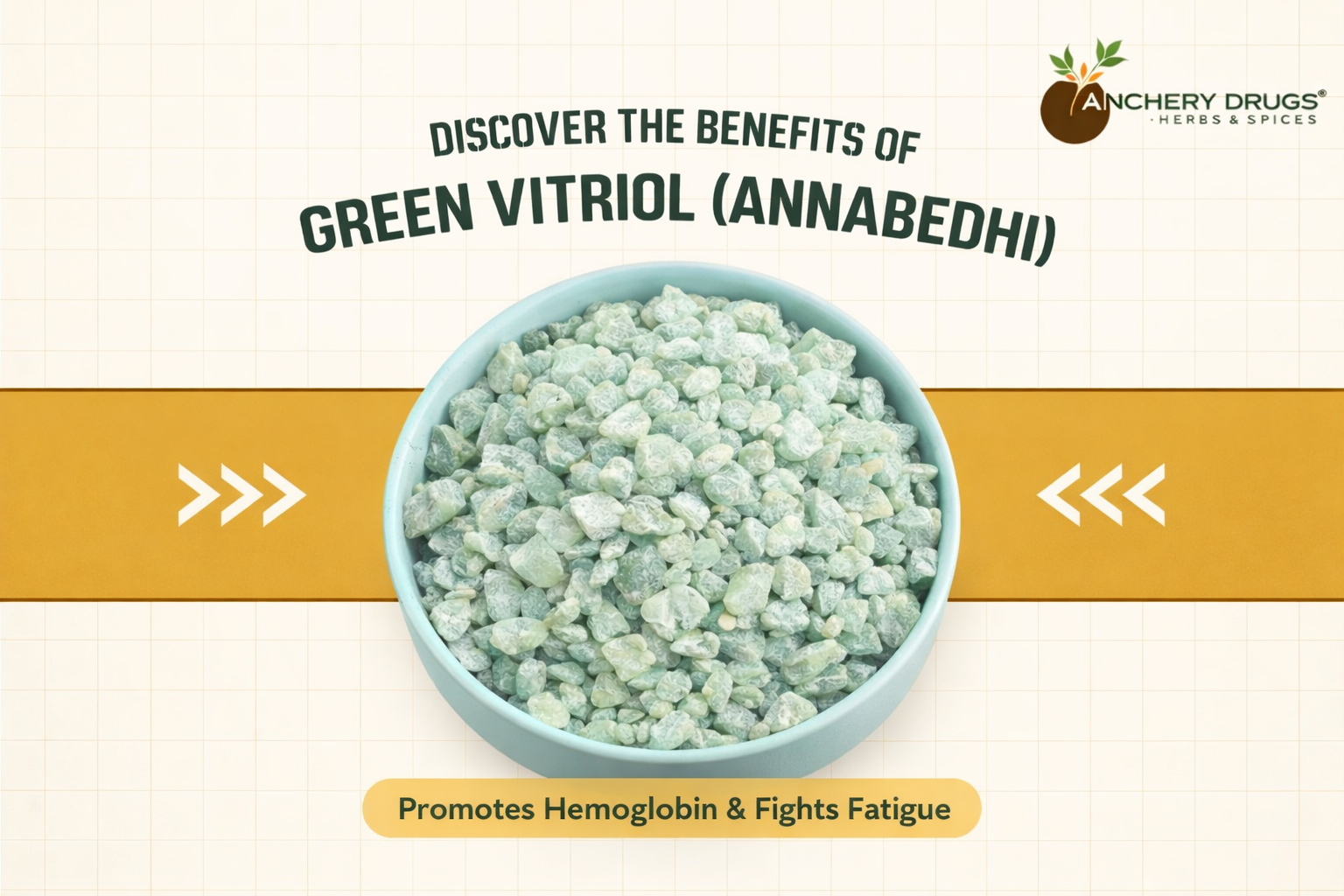 Annabedi, Kasheesh Hara, Kasis, Hirakasis, Green Vitriol, Iron vitriol, Ferrous Sulfate, Iron(II) sulfate, Sulphate (100g)