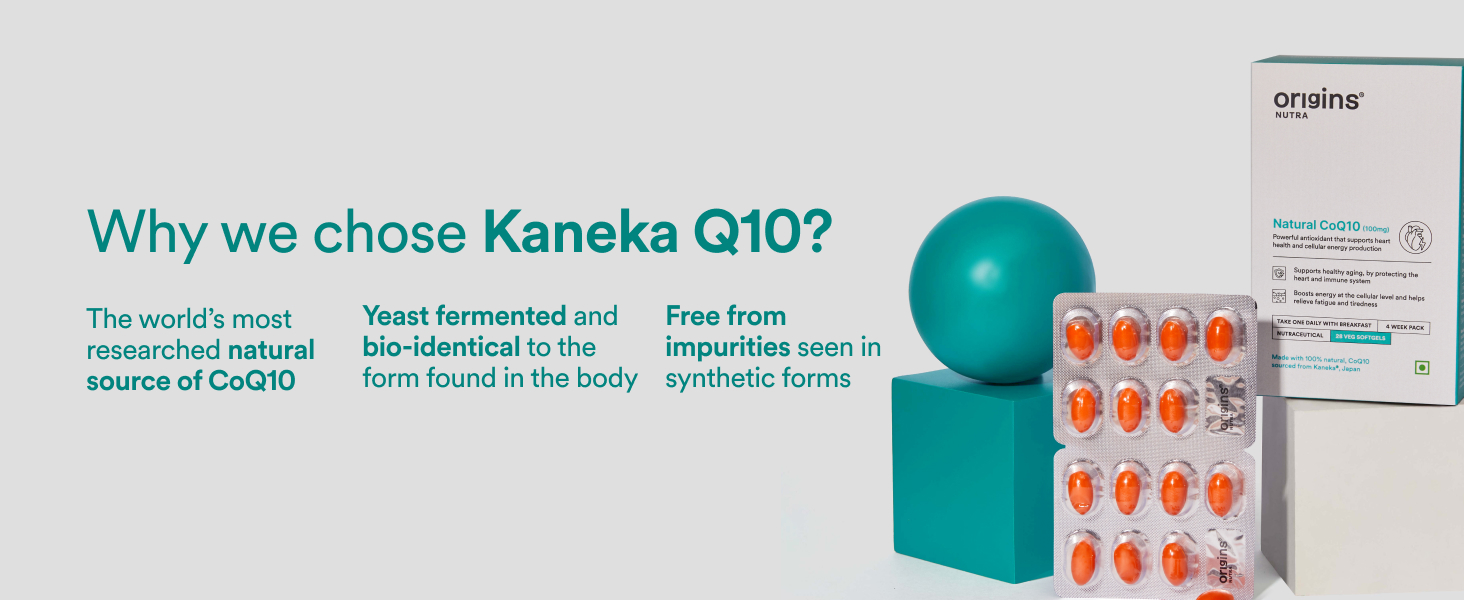 Origins Nutra Kaneka Q10® Coenzyme Q10 (CoQ10) 100mg | Sourced from Japan