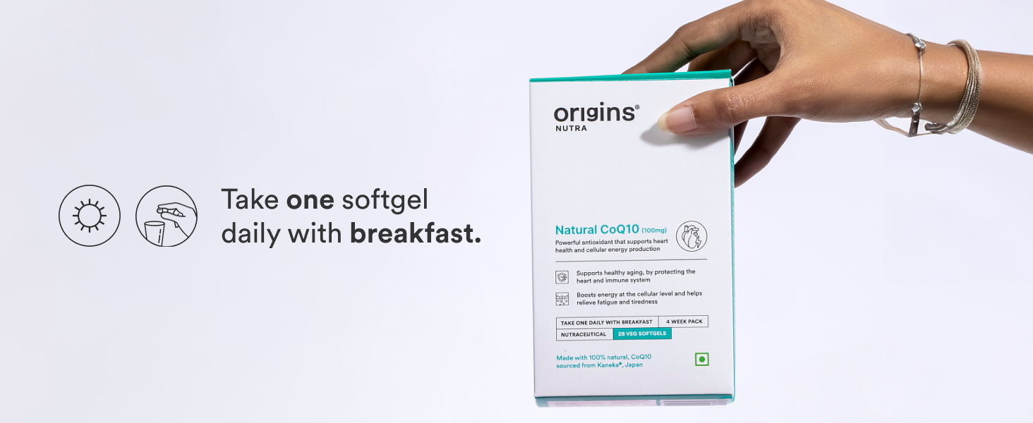 Origins Nutra Kaneka Q10® Coenzyme Q10 (CoQ10) 100mg | Sourced from Japan