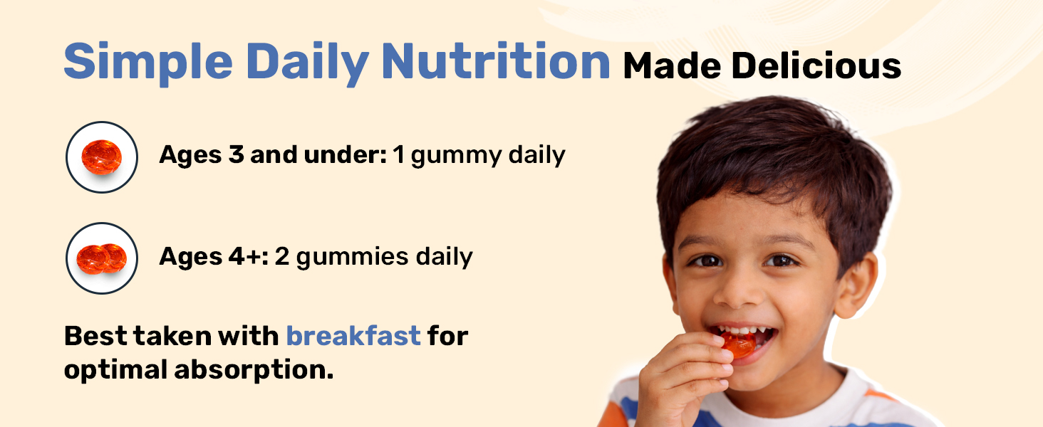 Miduty Multivitamin Gummies- Smarty Kids | No Added Sugar | Natural Strawberry Flavour | Chelated Minerals, Iron & Vitamins - For Energy, Growth & Nutrient Support in Kids | 60 Gummies