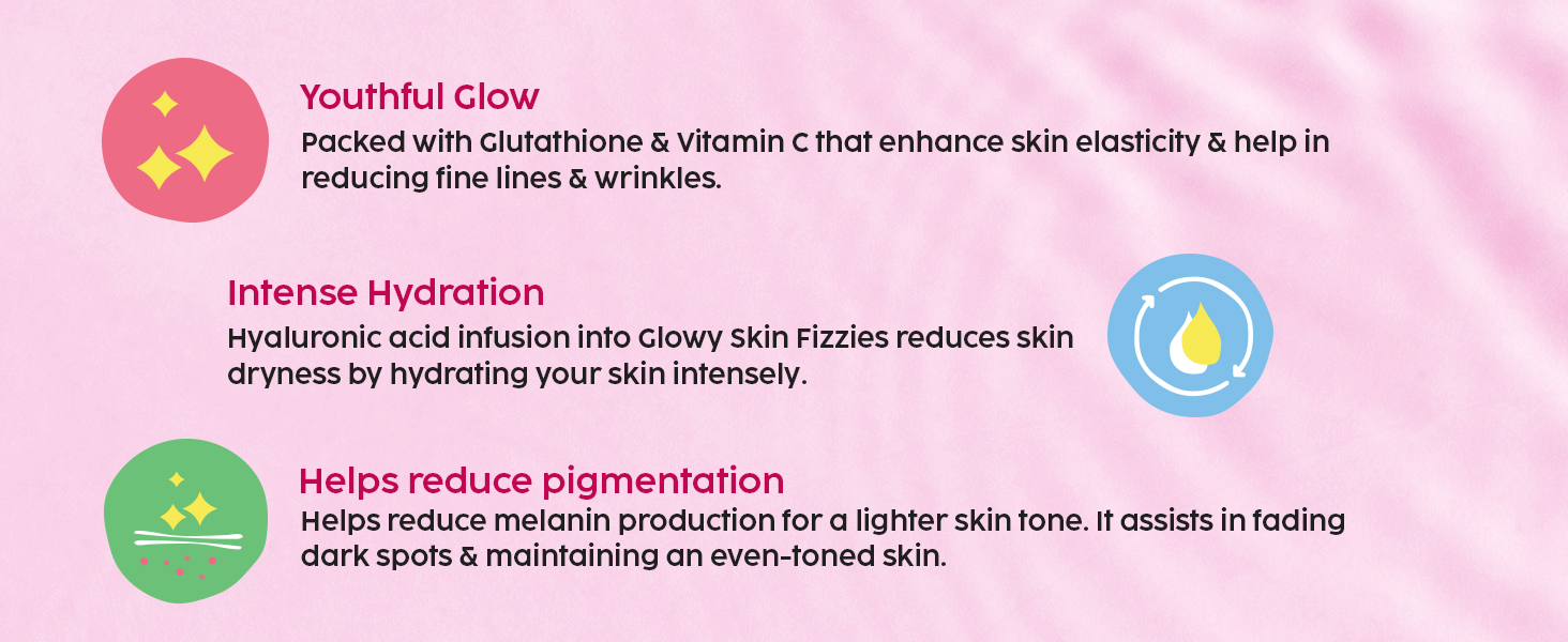 PLIX - THE PLANT FIX Glutathione Effervescent Tablets for Clear, Glowing & Youthful Skin | 500mg Glutathione, Vit E & Hyaluronic Acid | No Maltodextrin, No Sugar | Pack of 2 (30 tabs) | Lemon