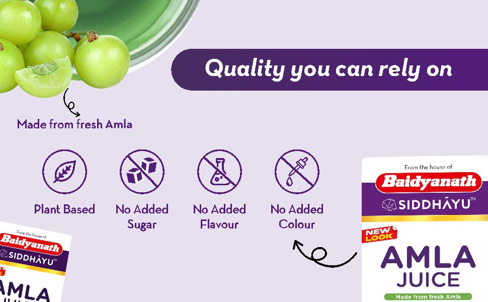 Baidyanath Asli Ayurved Amla Juice 1L Cold Press + Aloe Vera Juice 1L | Cold-Pressed, Vitamin C, Supports Immunity & Digestion, Combo For Glowing Skin, Hair Care, And Detox