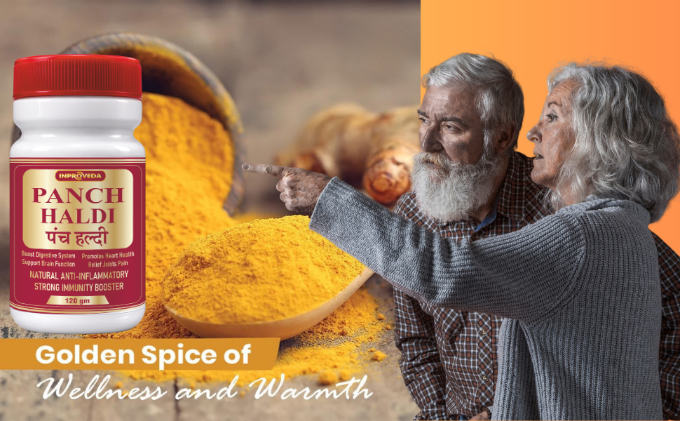 Powder 120g | The Original Pancham Haldi | No Preservatives, Colors or Flavors | Immunity, Anti-Oxidant, Anti-Inflammatory Turmeric Powder - 120gm