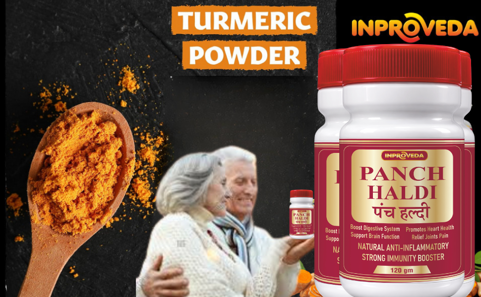 Powder 120g | The Original Pancham Haldi | No Preservatives, Colors or Flavors | Immunity, Anti-Oxidant, Anti-Inflammatory Turmeric Powder - 120gm