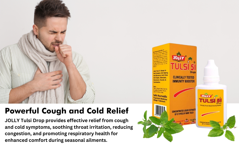Jolly Tulsi 51 Drops Natural Immunity Booster 30 ml (Pack of 2)