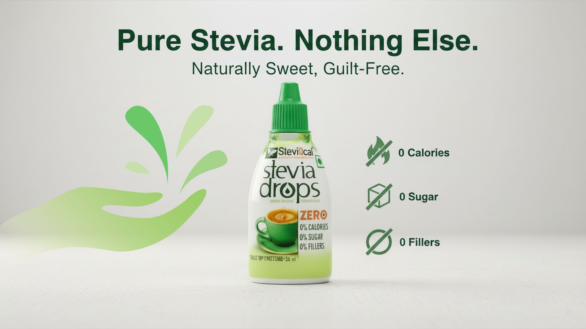 Stevia Drops | 25ml, 100 Servings | Natural Liquid Sweetener
