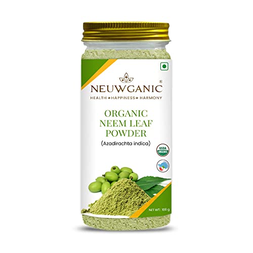 Organic Neem Leaf Powder - Neem Powder for Face Pack, Eating, Hair & Skin Care - 200 Gm - Pack of 1