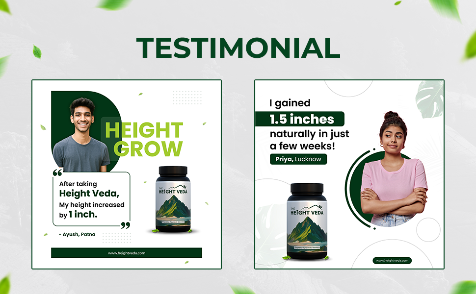 Herbal Deck Height Veda Supreme Grow Tall Formula Powder – Natural Ayurvedic Supplement for wellness Support – 150g Jar